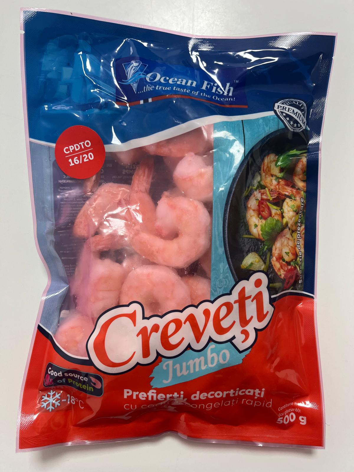CREVETI DECORTICATI PREFIERTI CONG. 16/20 500 G