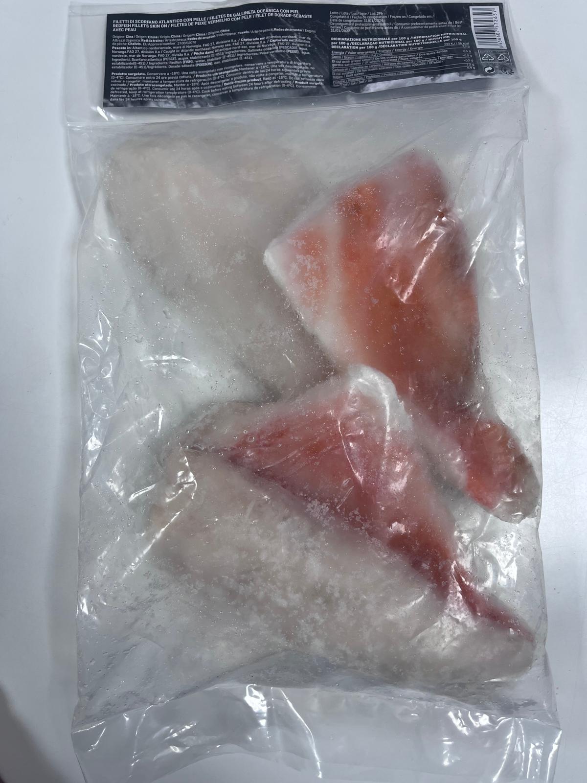 FILE RED FISH 100/150 G CONG. 800 G